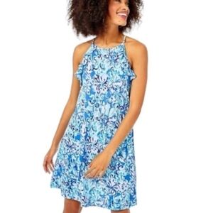 Lilly Pulitzer Saltwater Blue Suns Out Funs Out Billie Dress Size Small NWT
